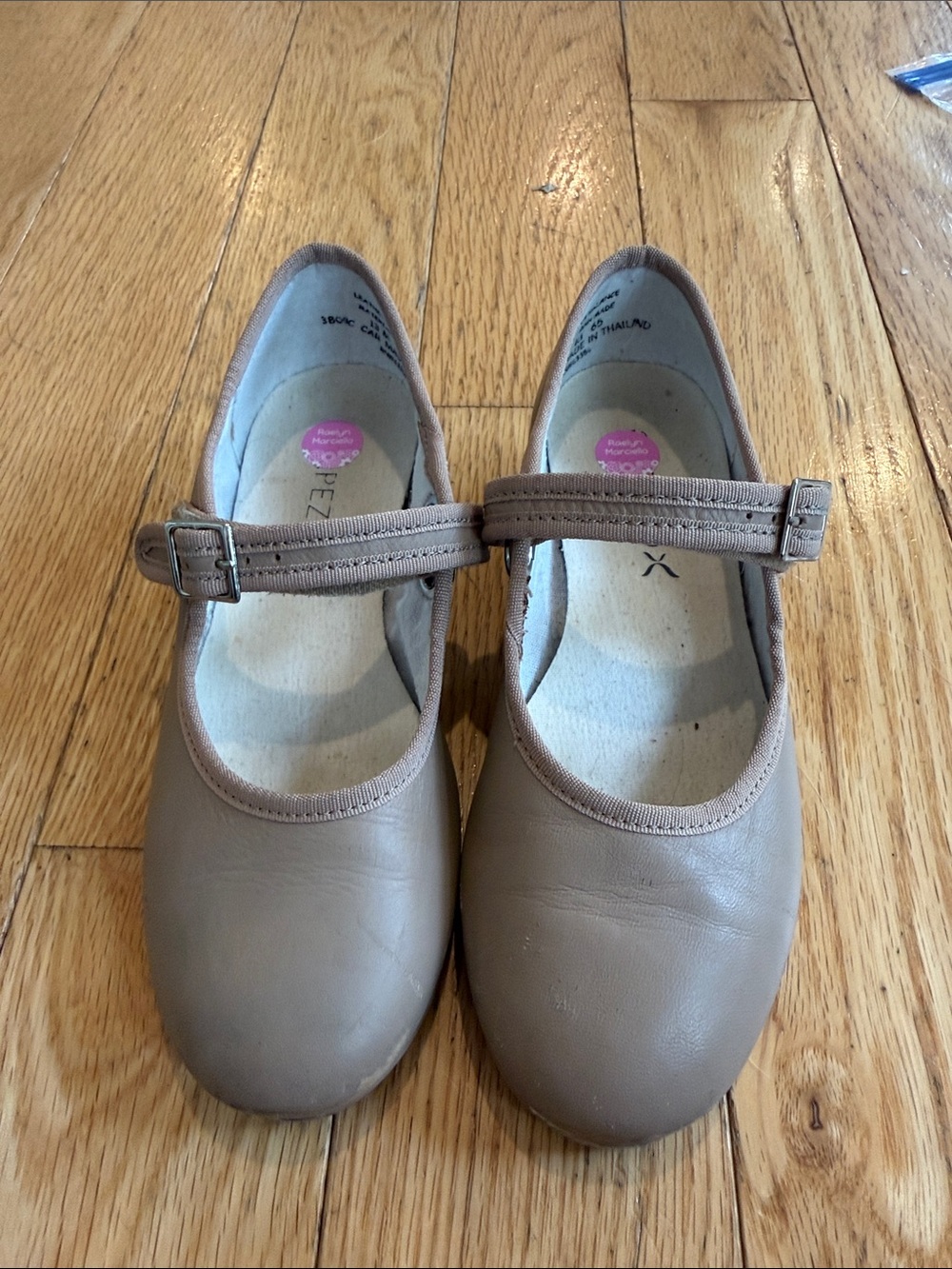 Girls' Mary Jane Tap Shoes - Taupe